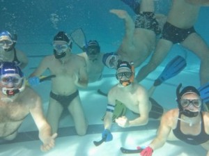 team onderwater